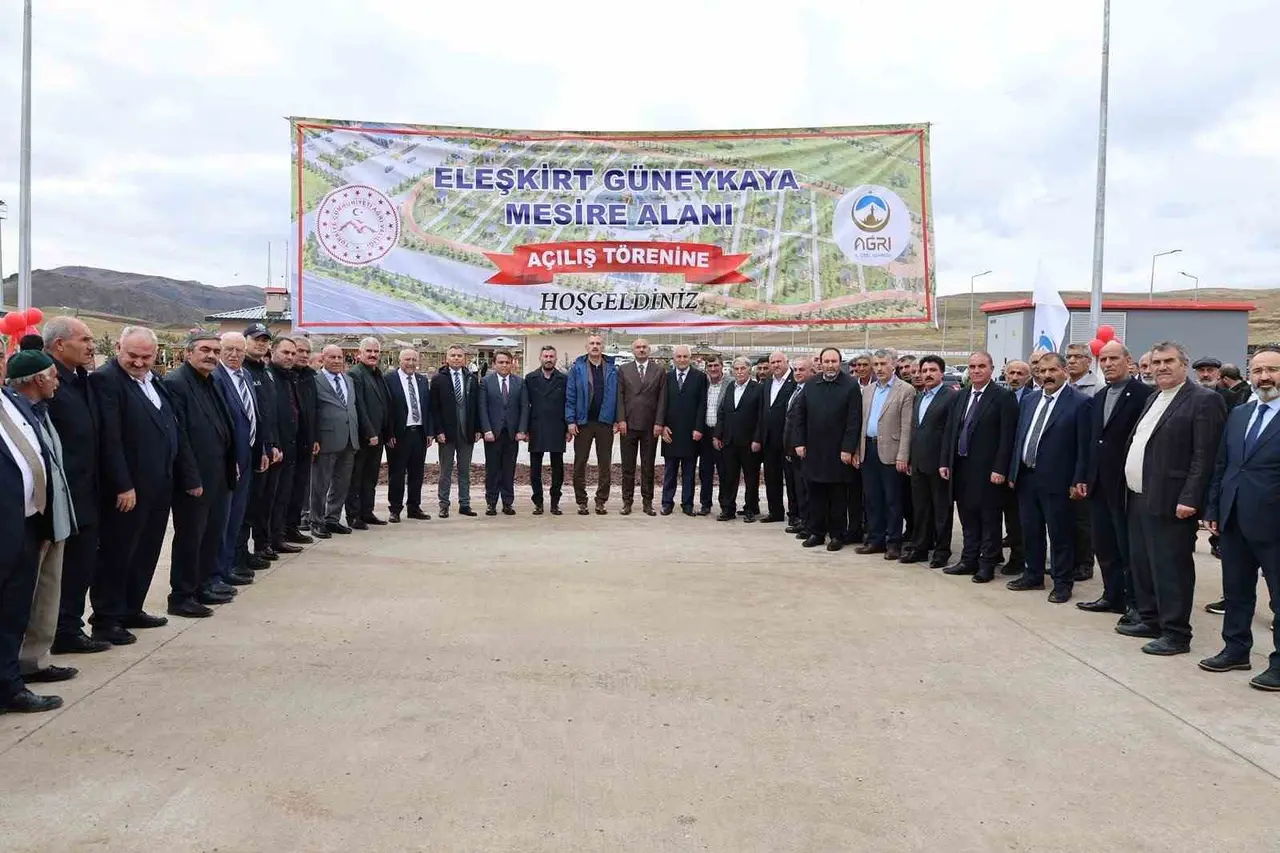 Eleşkirt’te 40 dekarlık Güneykaya Mesire Alanı hizmete açıldı