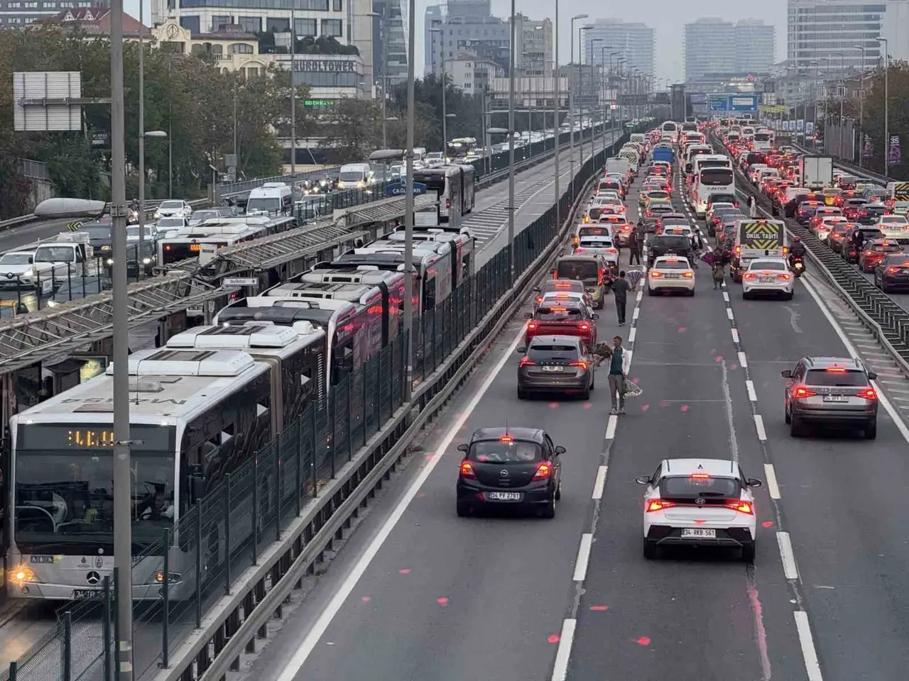 İstanbul’da dev derbi öncesi trafik yoğunluğu
