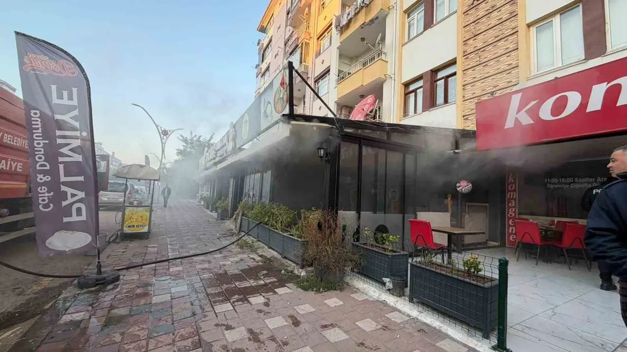 Yozgat’ta iş yerinde çıkan yangın büyümeden söndürüldü