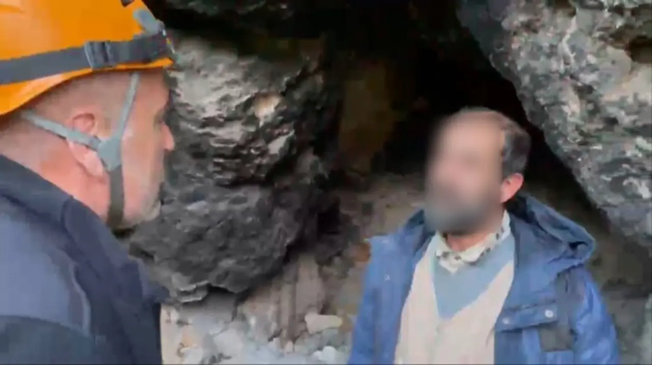 Uludağ’da mağaraya sığınan yaşlı adam için seferber oldular
