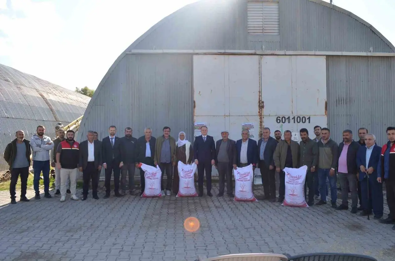 Bulanık’ta 50 üreticiye kırmızı mercimek desteği