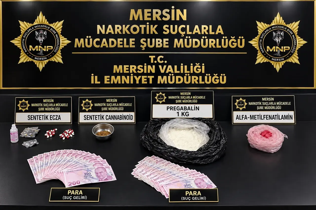 Mersin’de uyuşturucu operasyonu: 2 tutuklama
