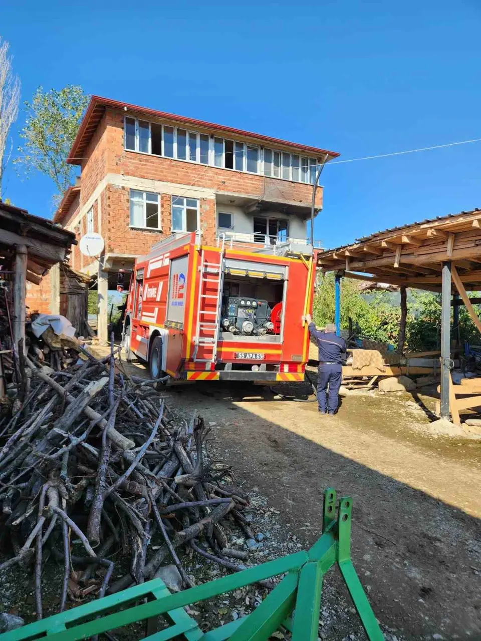 Vezirköprü’de yangın paniği