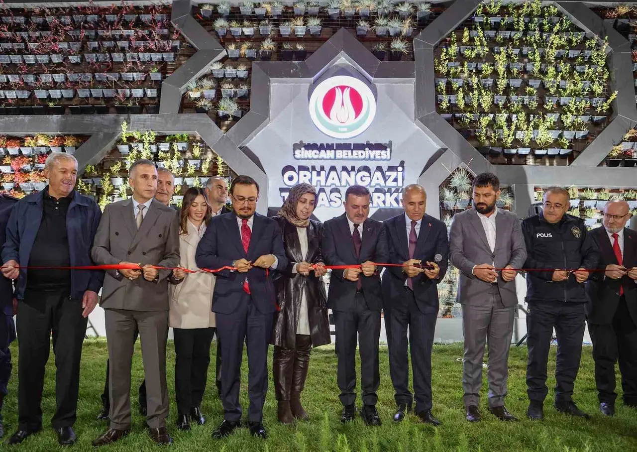 Sincan  Orhangazi  Teras Parkı açıldı