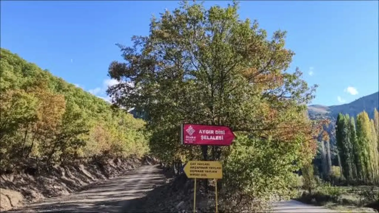 Aygırdibi Şelalesi’nde yaz kalabalığı sona erdi, sonbahar sakinliği başladı