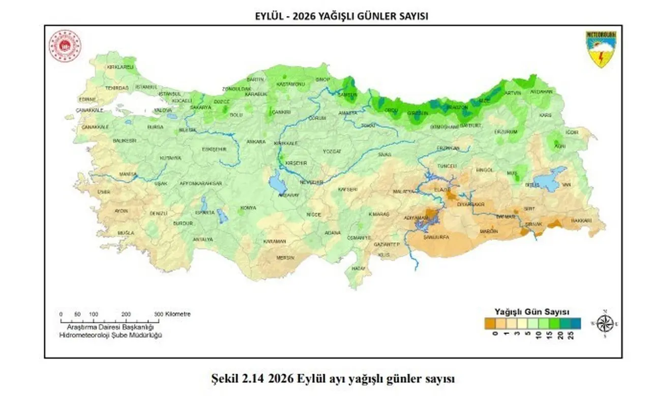 Samsun’da eylül ayı ’yağmur ayı’ oldu