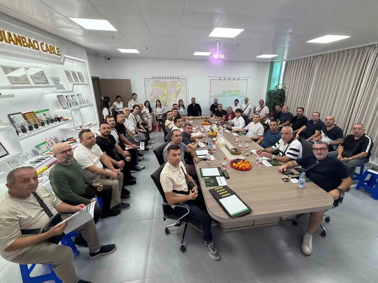 DTO heyeti Çin’de kablo fabrikasını inceledi