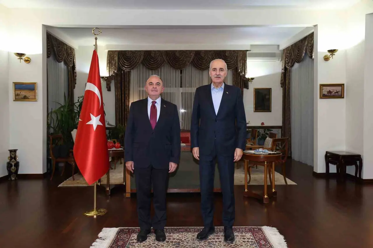 TBMM Başkanı Kurtulmuş, KKTC Cumhuriyet Meclisi Başkanı Öztürkler ile bir araya geldi