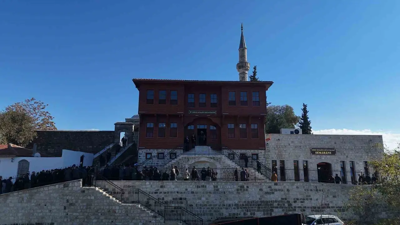 Edirne Muradiye Mevlevihanesi 101 yıl sonra yeniden kapılarını açtı