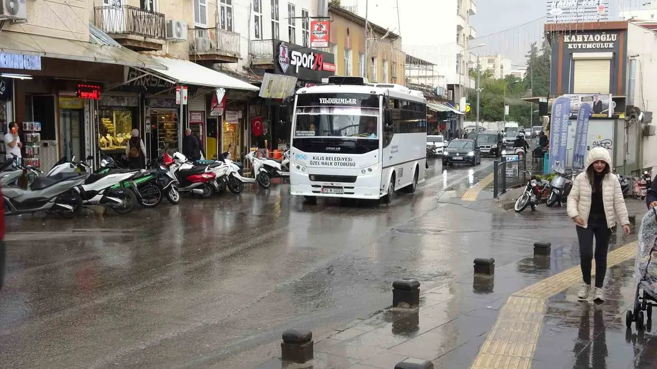Kilis’te kuvvetli yağış etkili oldu
