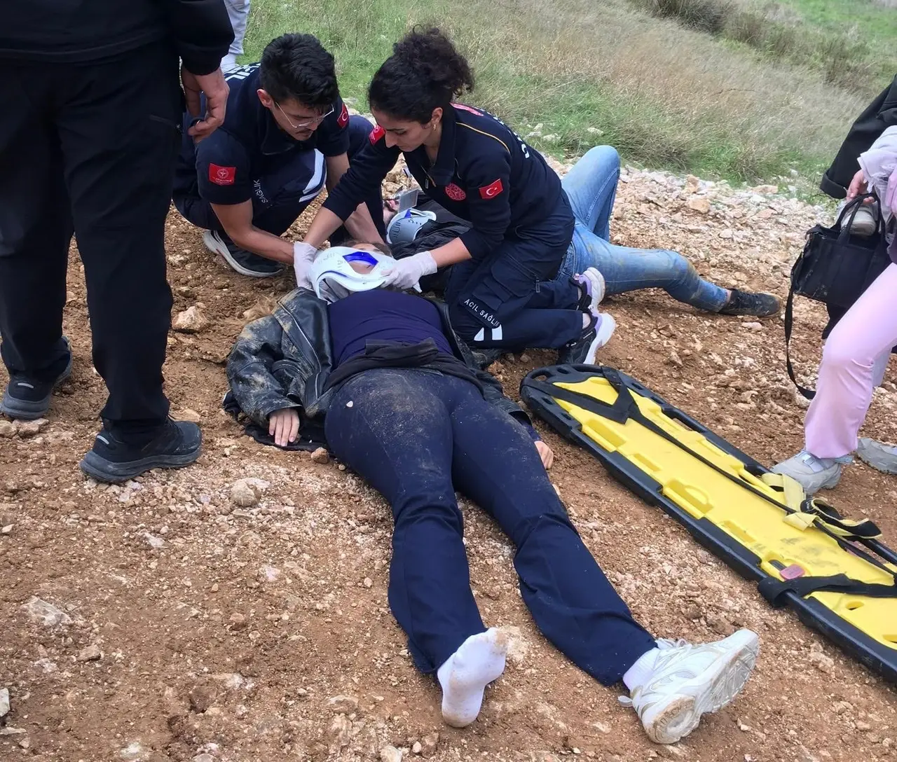 Erdek’te ATV devrildi: 2 yaralı