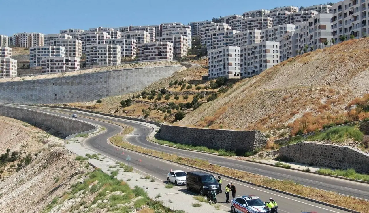 Kilis’te dron destekli trafik denetimi