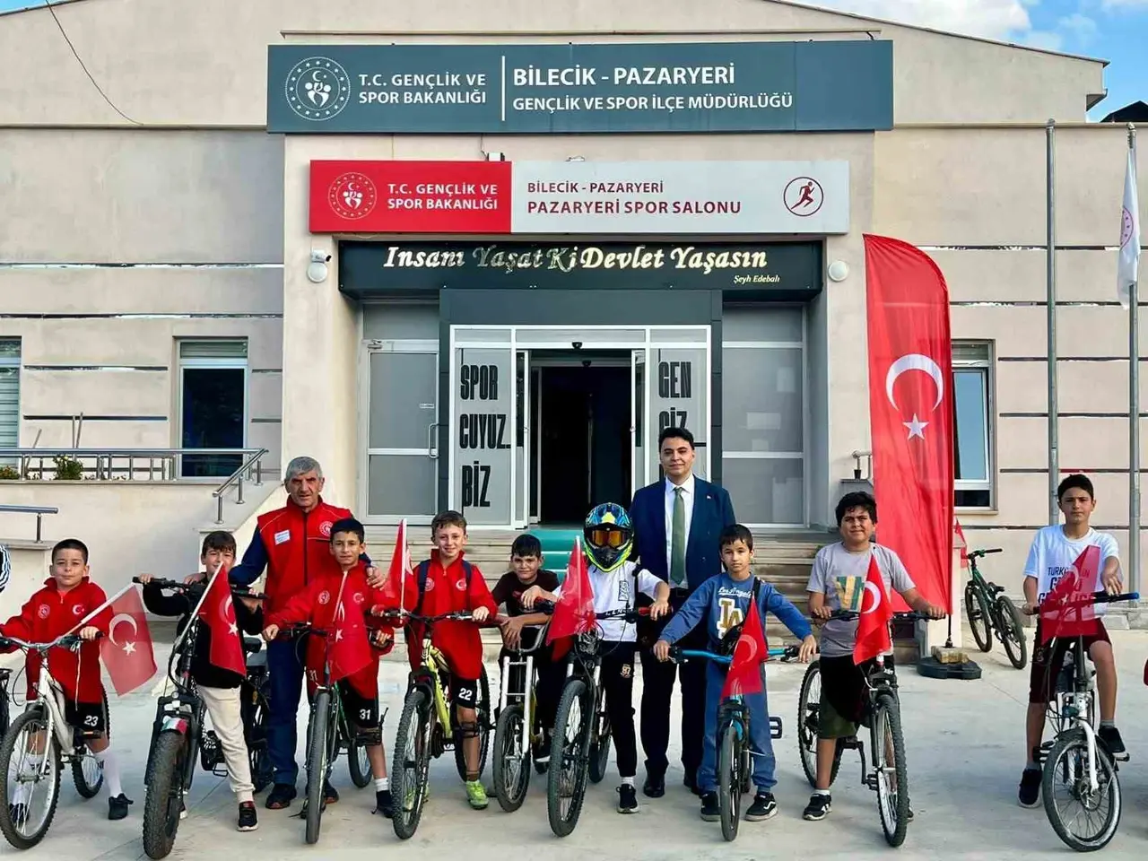 Bilecik’te Cumhuriyet’in 103’üncü yılı için pedal çevirdiler
