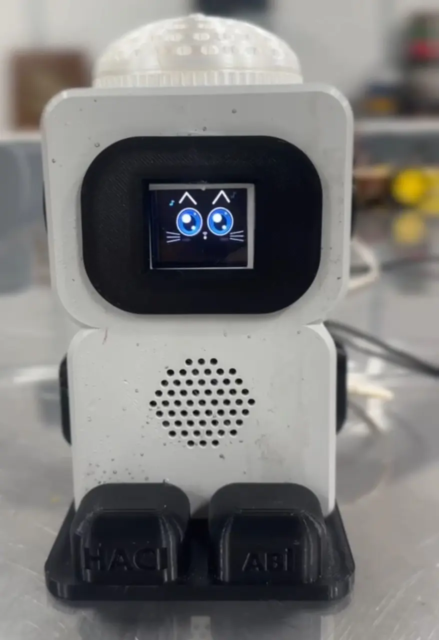 Takkesi ve parlayan gözleri ile çocukların arkadaşı robot ’Hacı Abi’