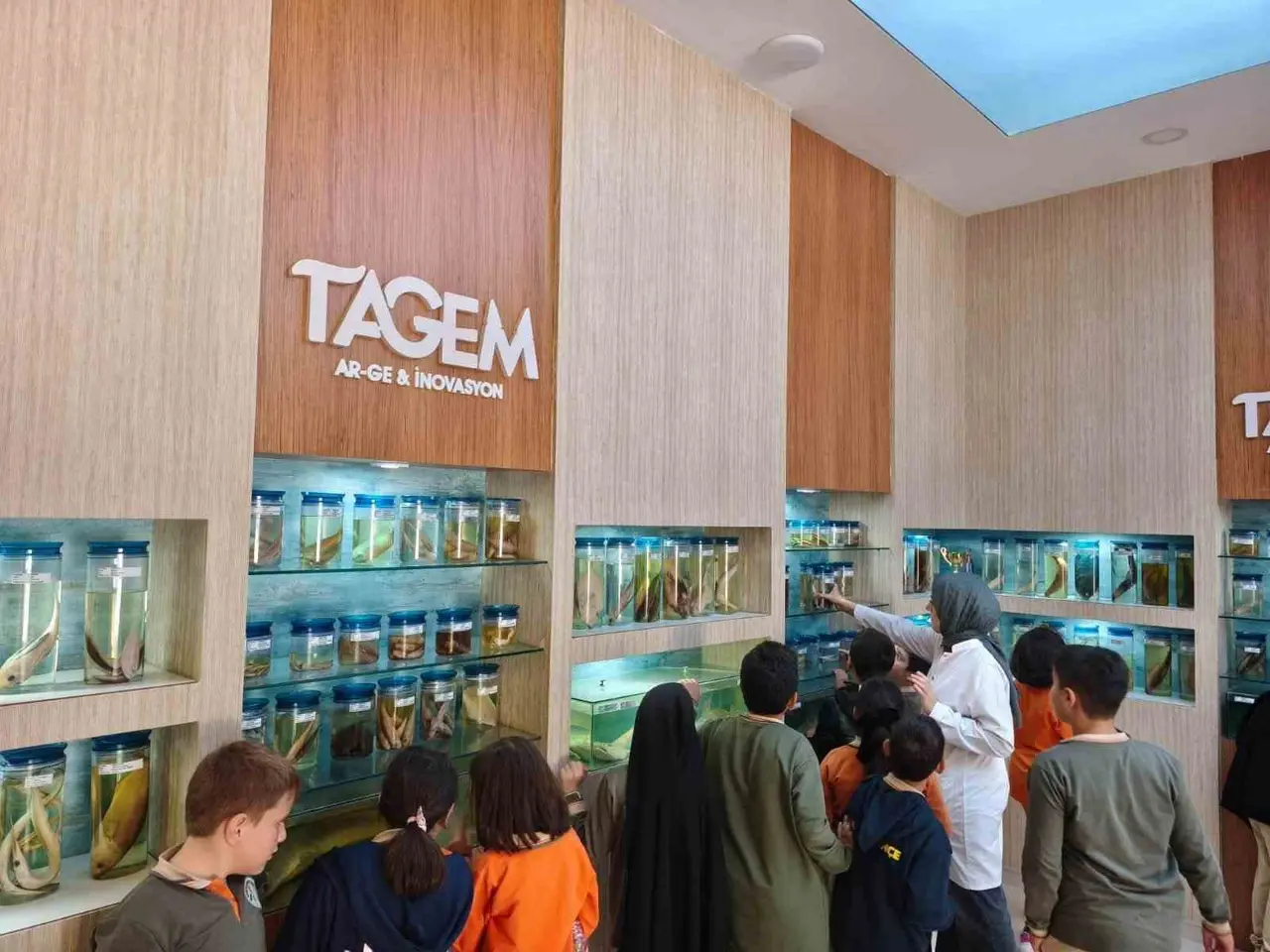 Elazığ’da öğrenciler balıkları yakından tanıdı