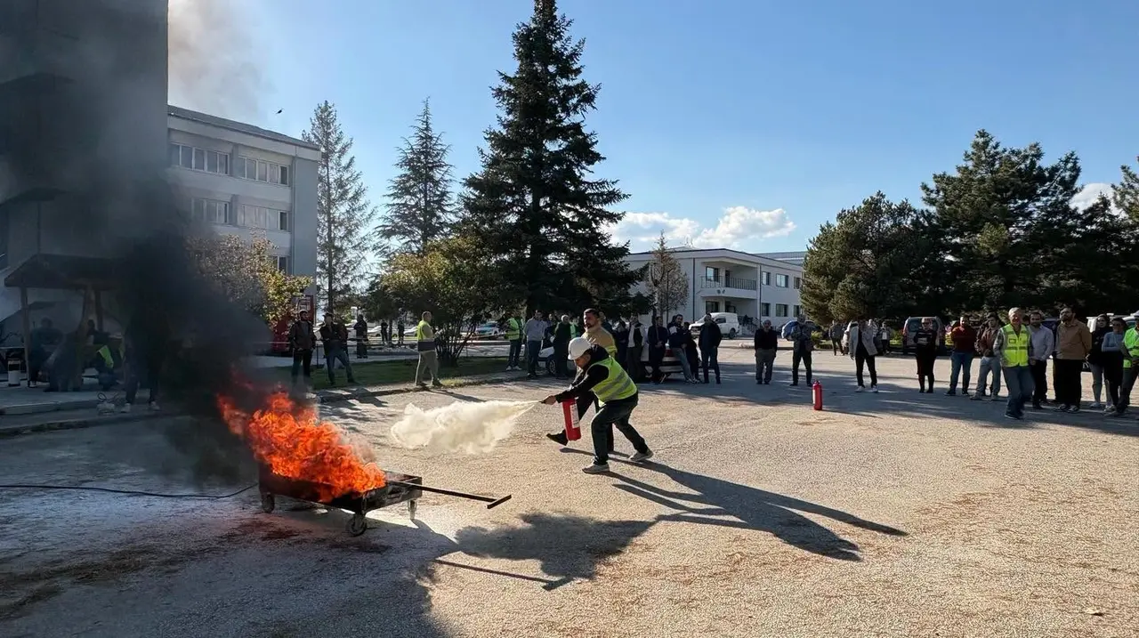 Erzincan’da yangın güvenliği ve ilk yardım eğitimi