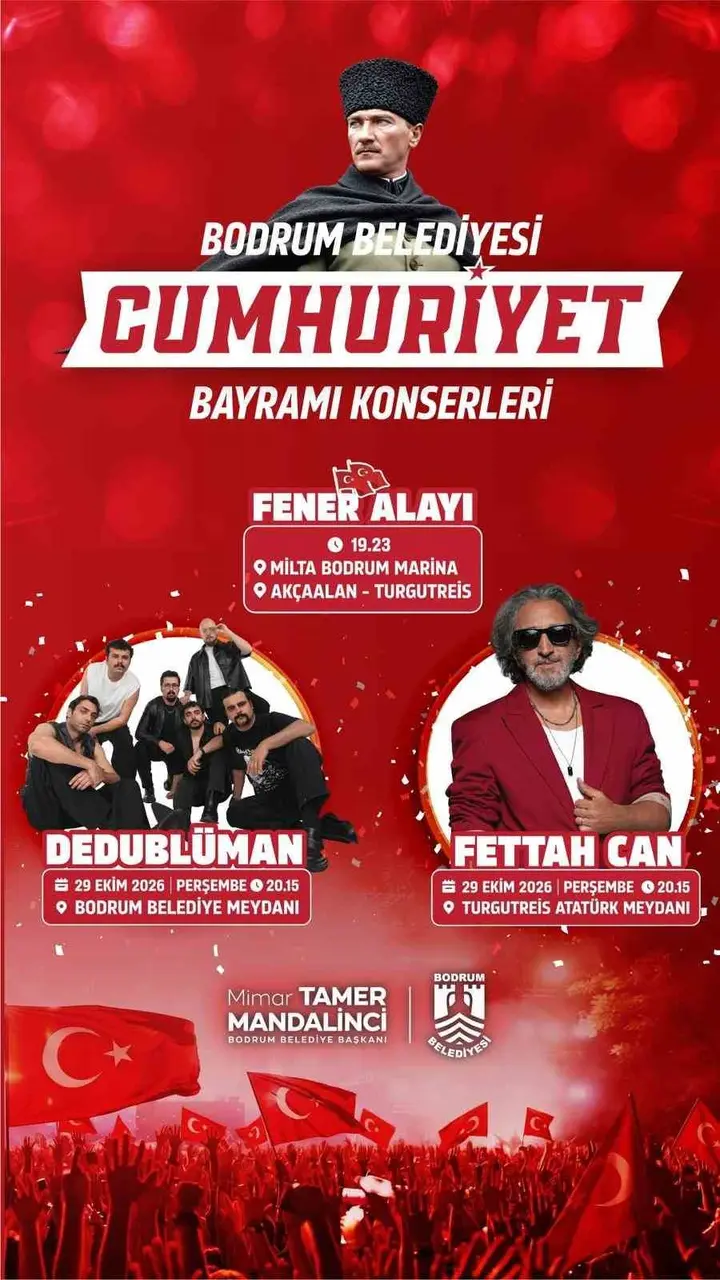 Bodrum’da Cumhuriyet Bayramı hazırlıkları tamamlandı