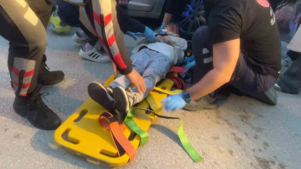 Bursa’da motosikletin çarptığı 9 yaşındaki çocuk yaralandı
