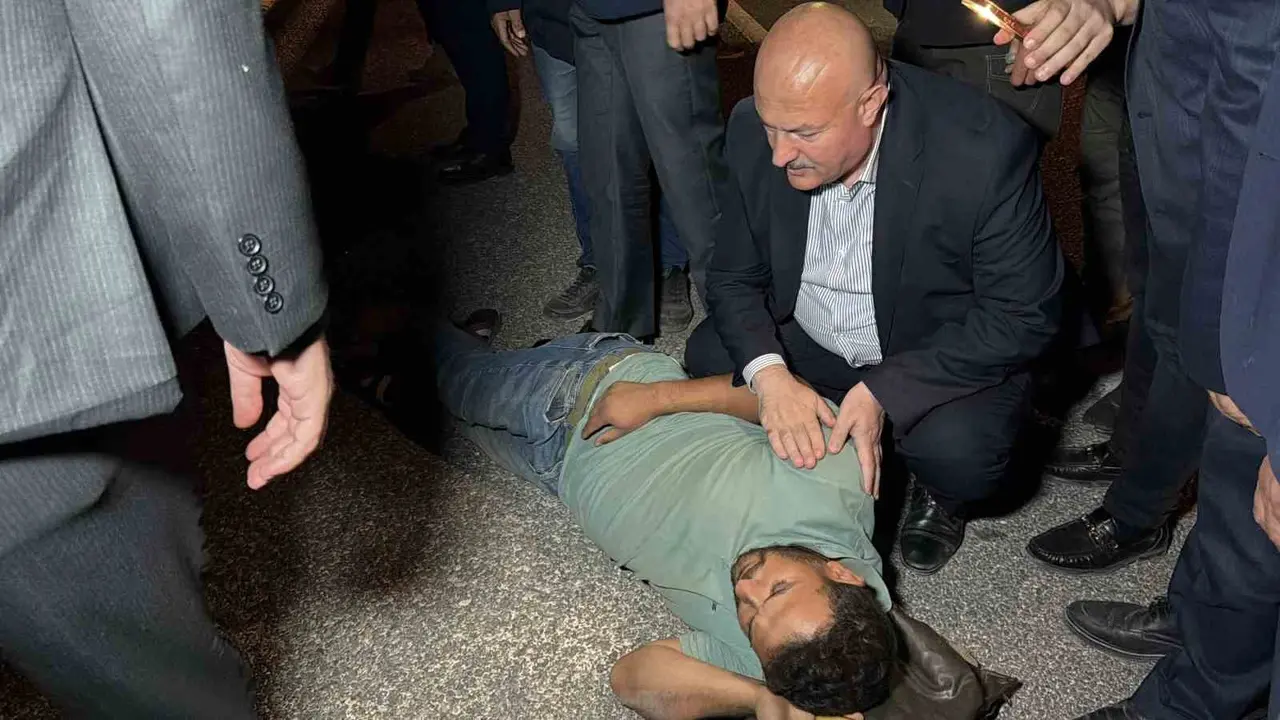 Yaralıya ilk müdahaleyi vali ve milletvekili yaptı