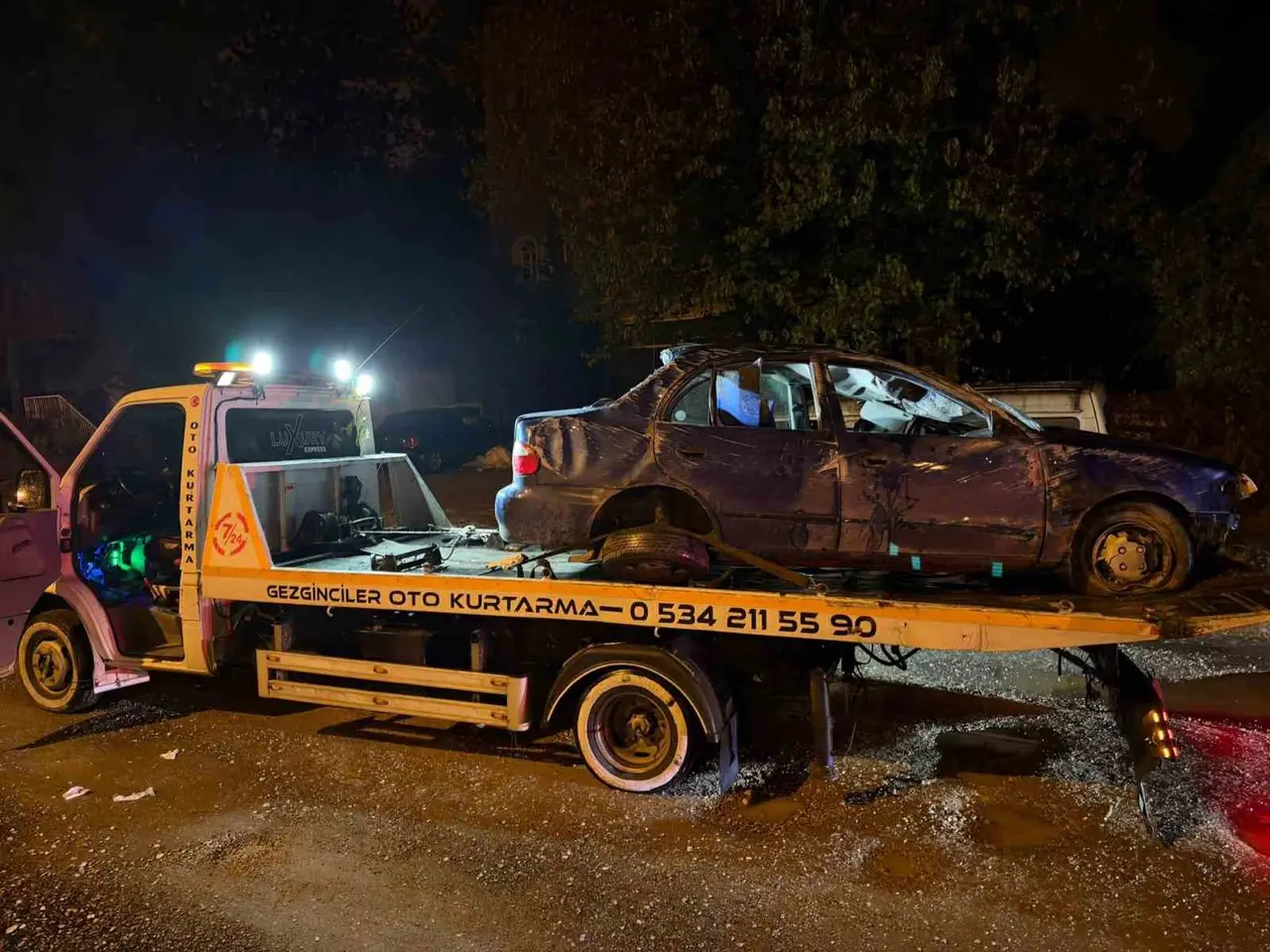 Kontrolden çıkan otomobil takla attı: 1 yaralı