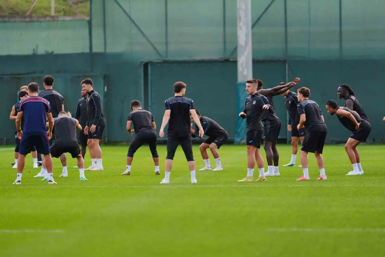 Trabzonspor’da Hearts maçı hazırlıklarını tamamladı