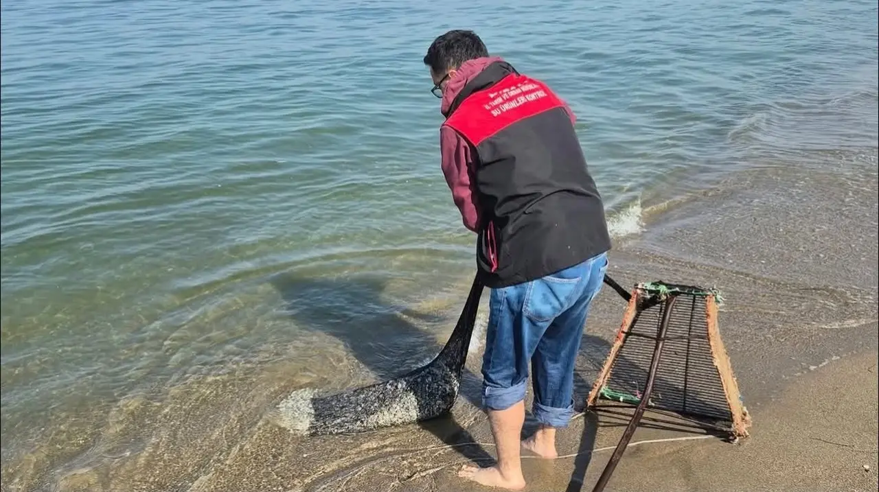 Bursa’da kaçak avcılığa geçit yok: 2 ton 760 kilo kum şırlanı doğaya bırakıldı