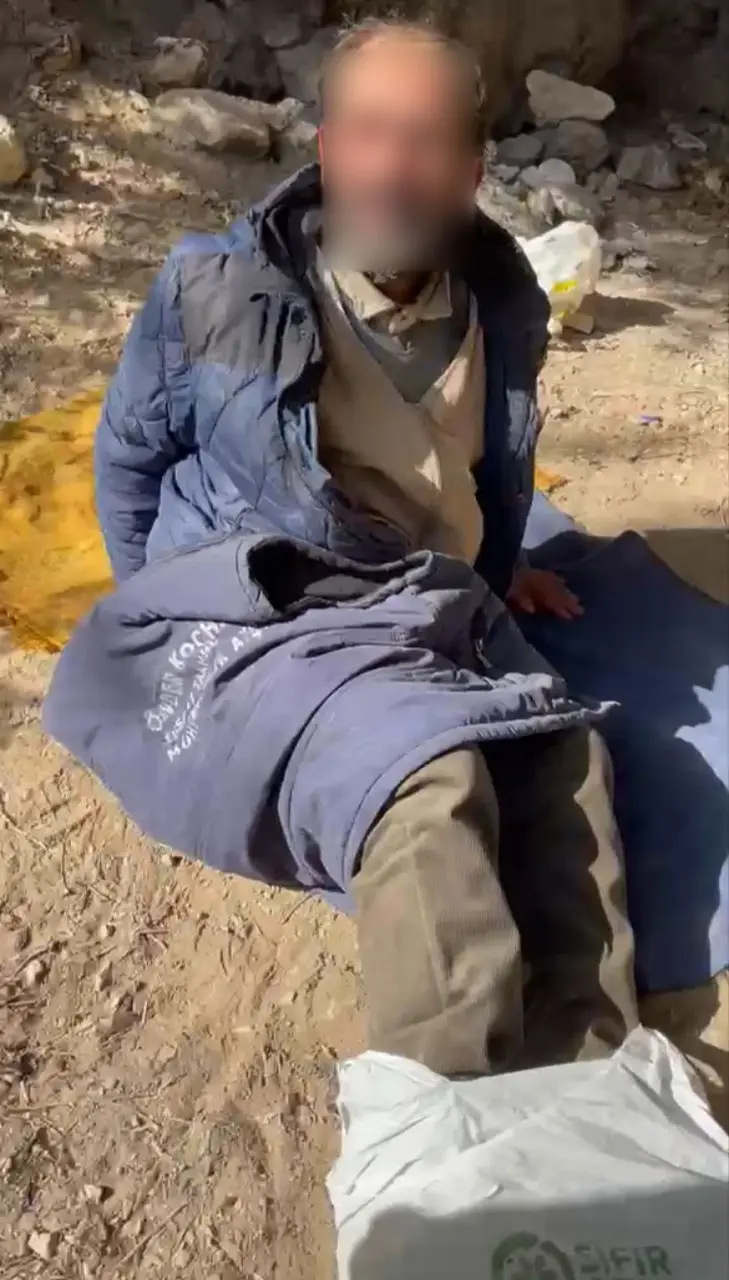Uludağ’da mağaraya sığınan yaşlı adam için seferber oldular