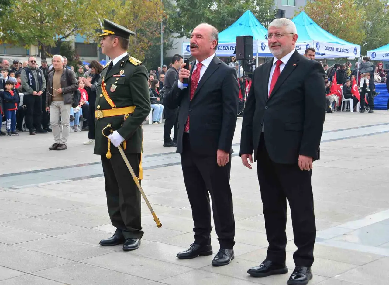 Çorum’da 29 Ekim Cumhuriyet Bayramı büyük coşkuyla kutlandı