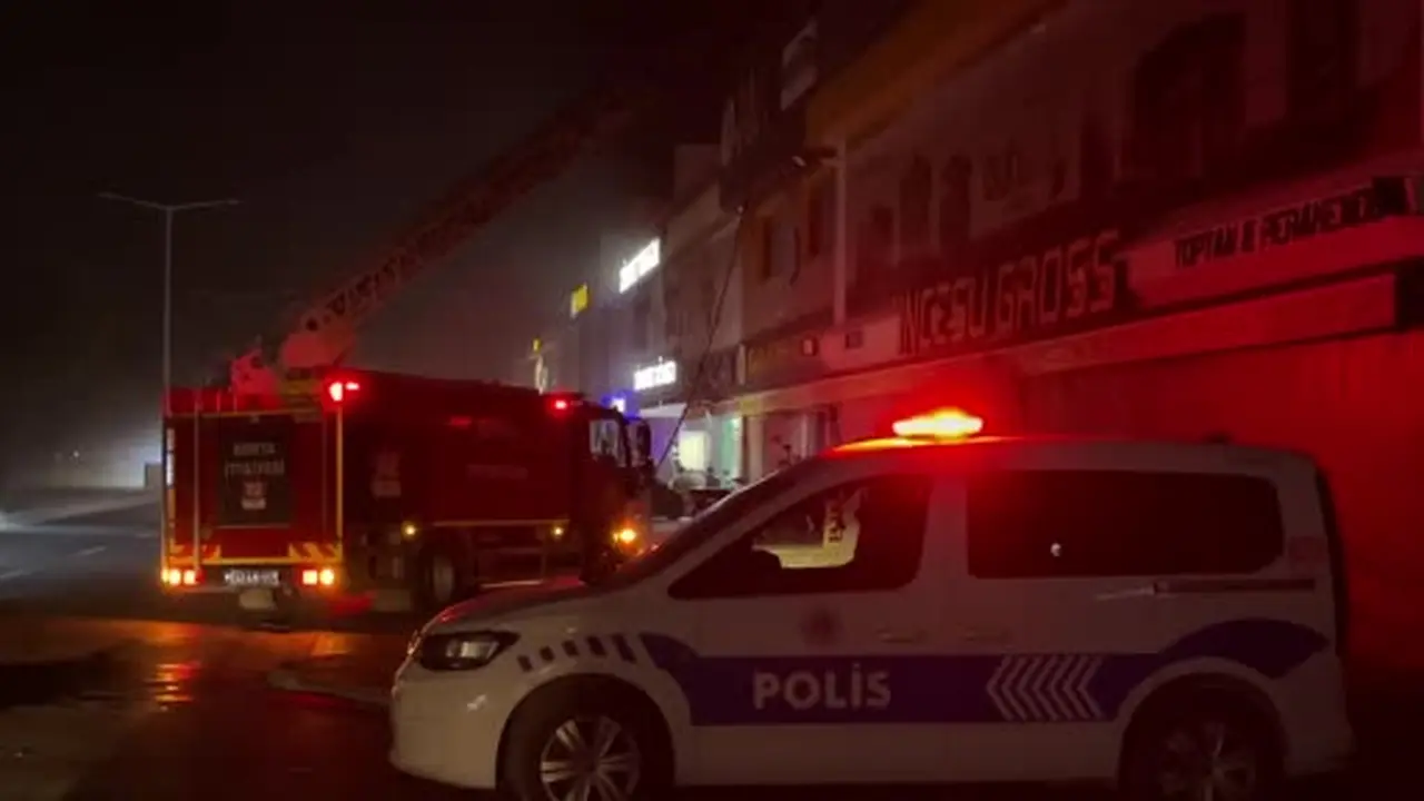 İş yerinin bacasında çıkan yangın korkuttu
