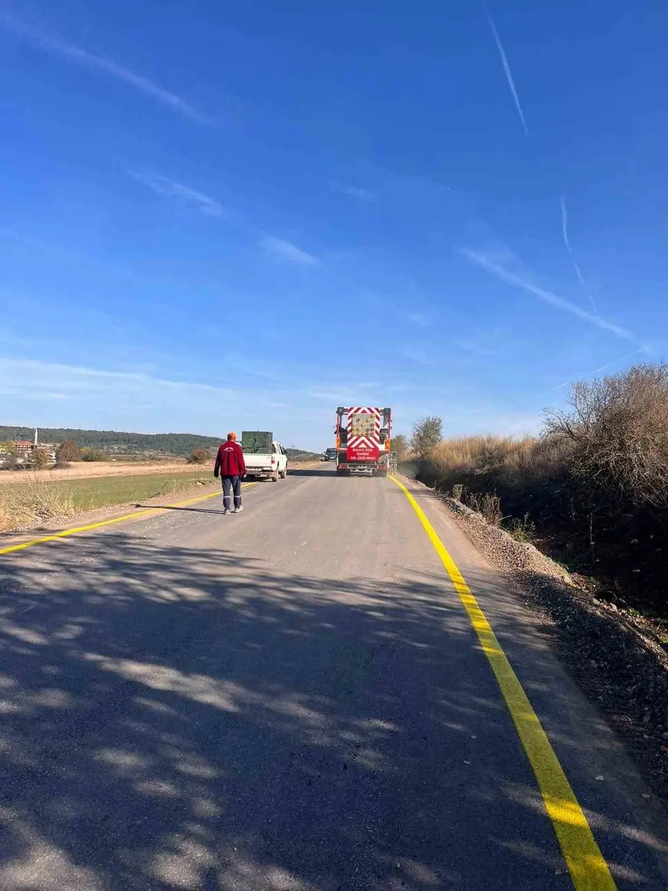 Bolu’da köy yollarında güvenli ulaşım için hummalı çalışma