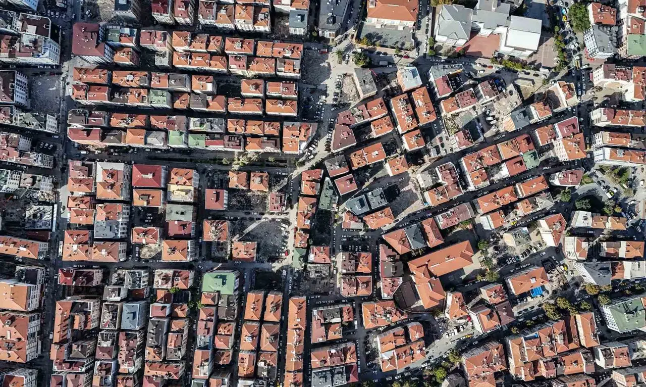 Bahçelievler’de, kentsel dönüşümün boyutu havadan görüntülendi