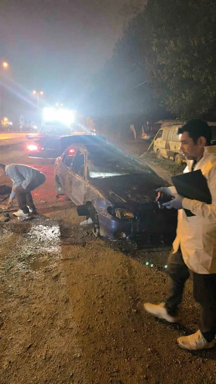 Kontrolden çıkan otomobil takla attı: 1 yaralı