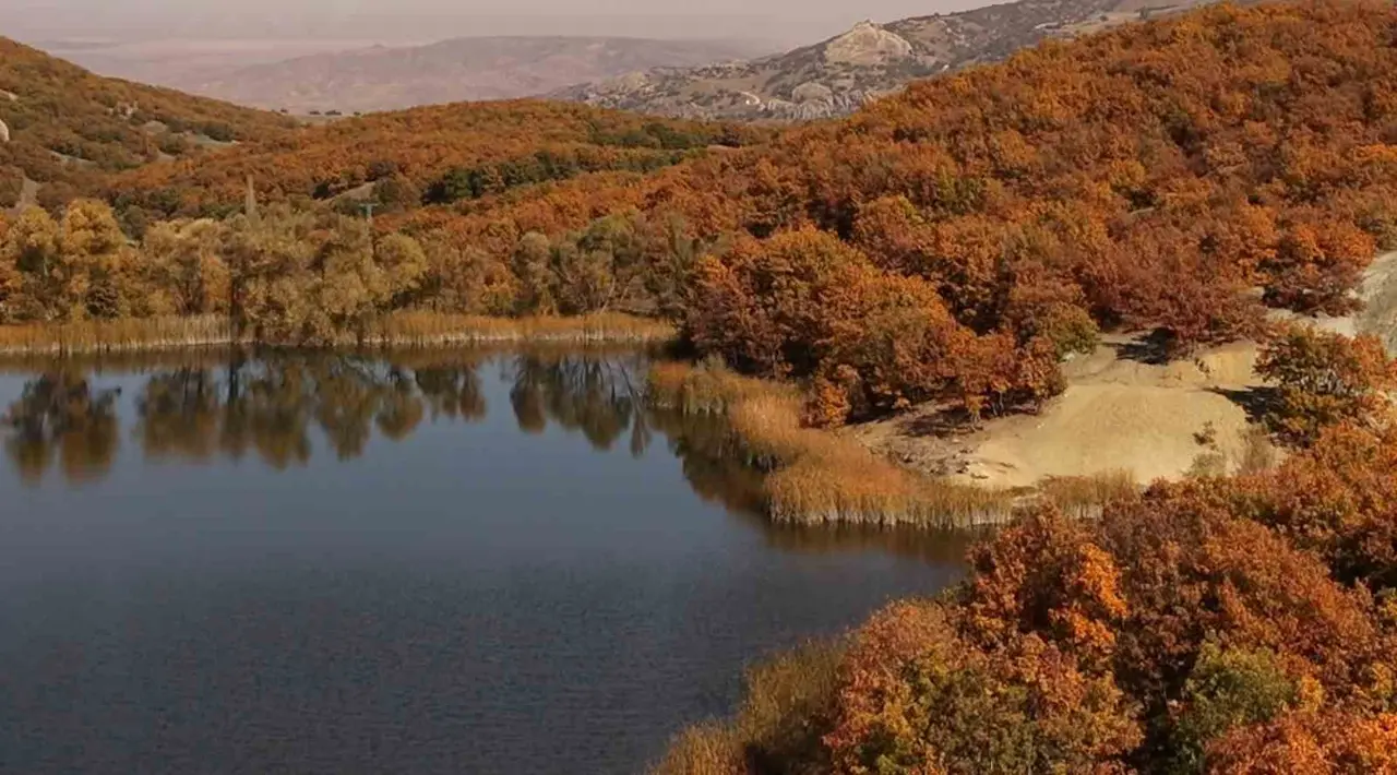 Çorum Boğazkale’de sonbahar manzaraları mest ediyor