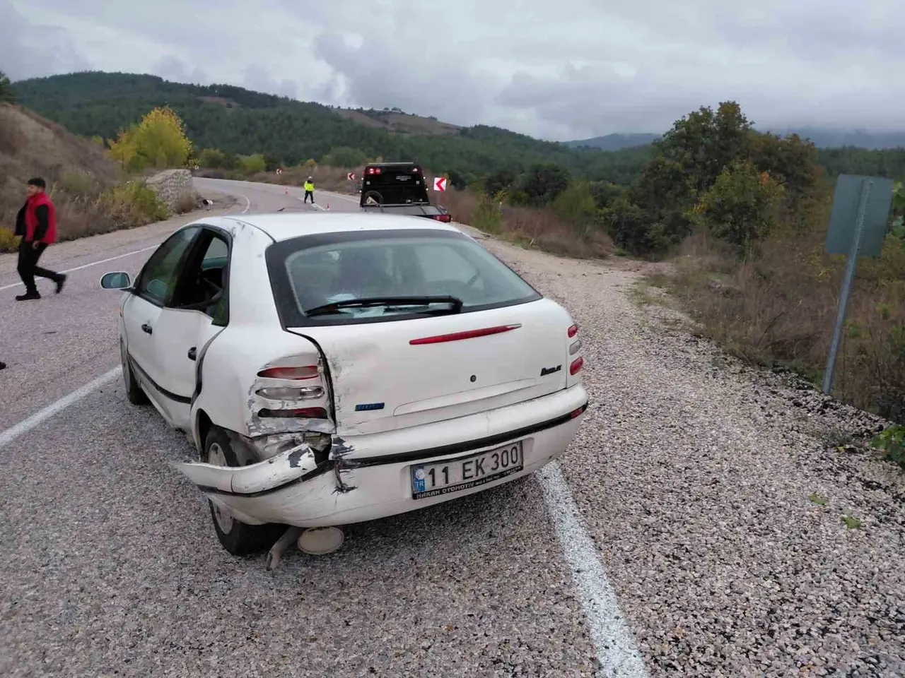Bilecik’te yağış kazaya neden oldu: 1 yaralı