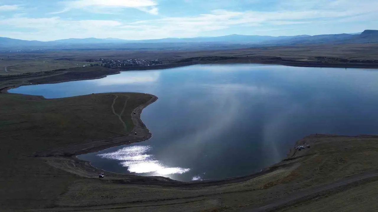 Kars’ın su deposu Bayburt Barajı Sonbahar yağmurlarıyla yüzde 80 doldu