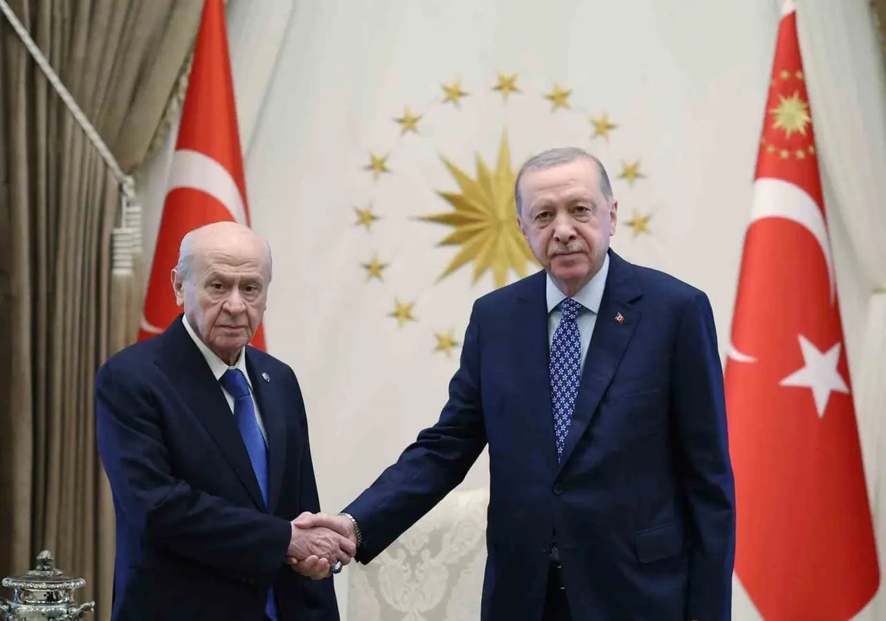 Cumhurbaşkanı Erdoğan, MHP lideri Bahçeli’yi kabul etti