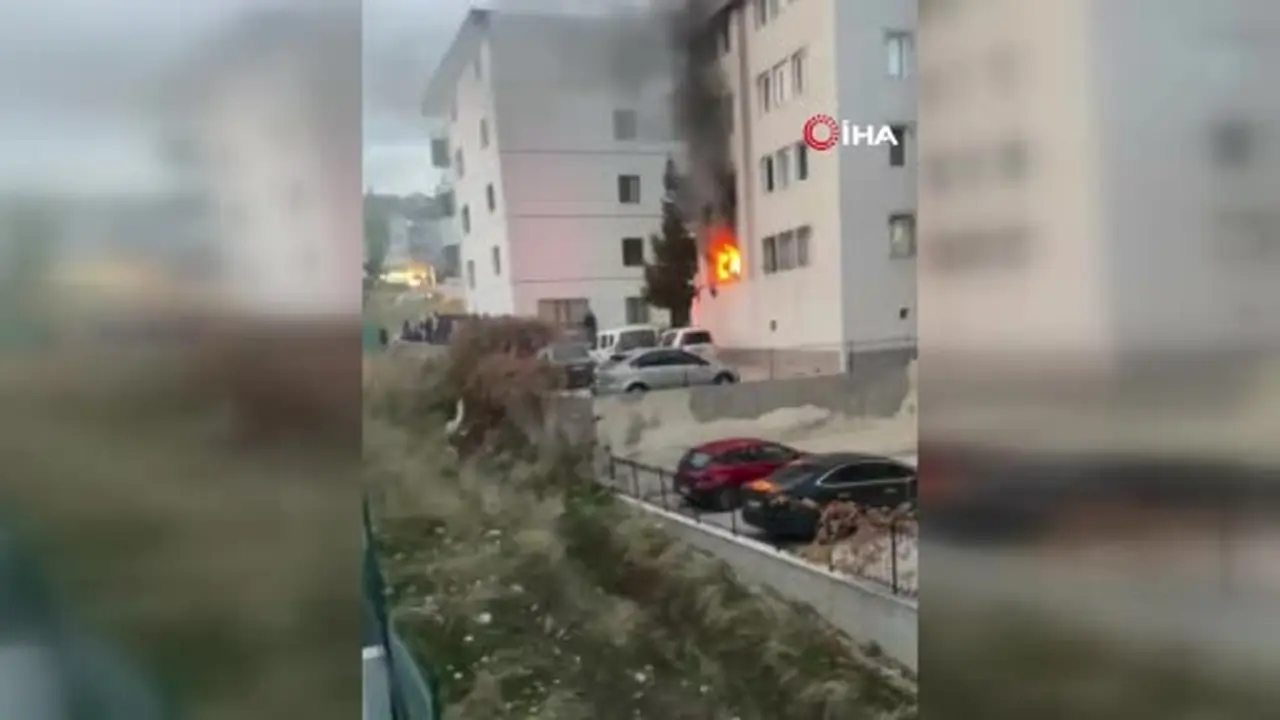 Ankara’da bir dairenin doğal gazı patladı