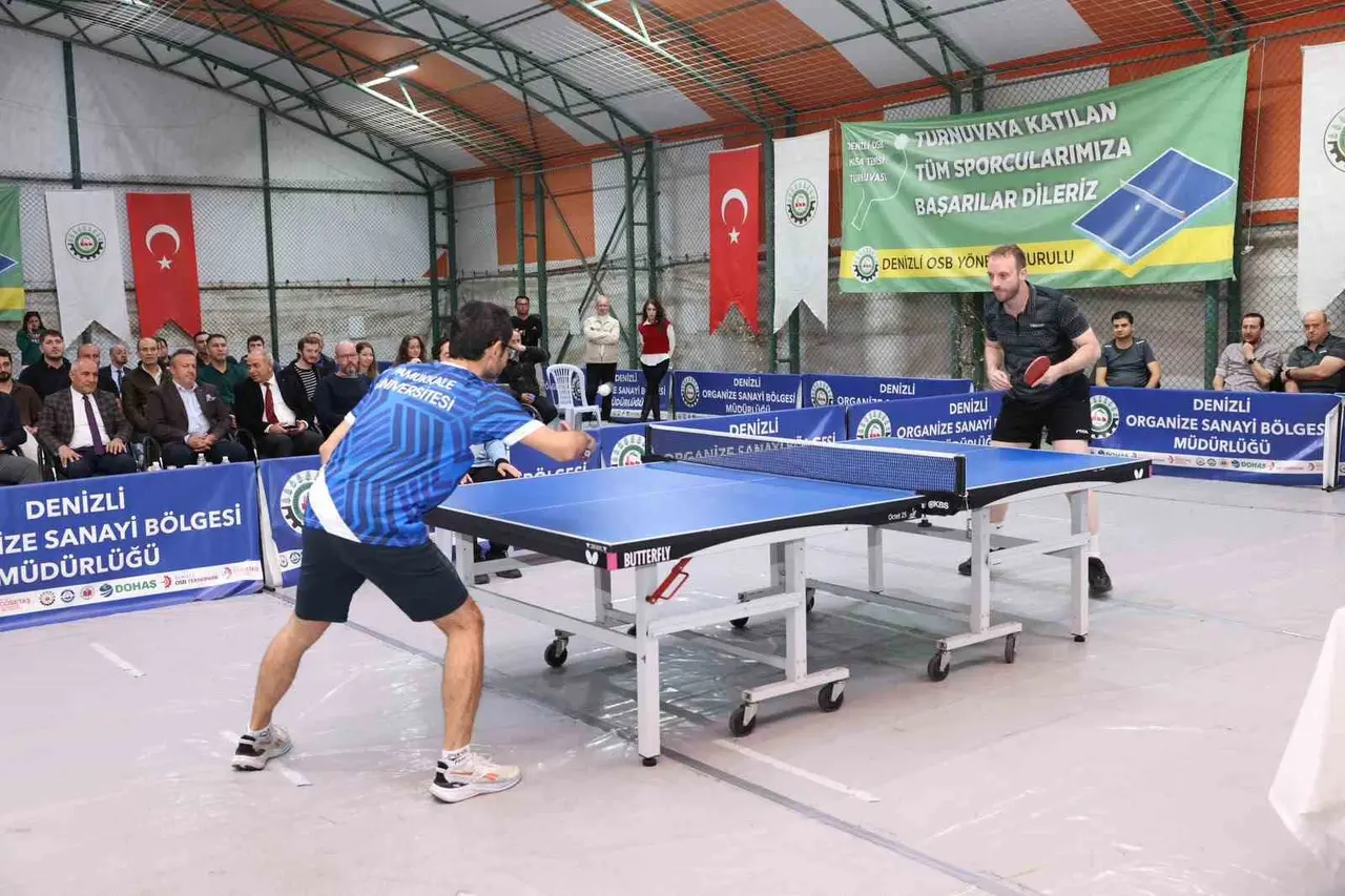 Denizli OSB 7. Masa Tenisi Turnuvası şampiyonu belli oldu