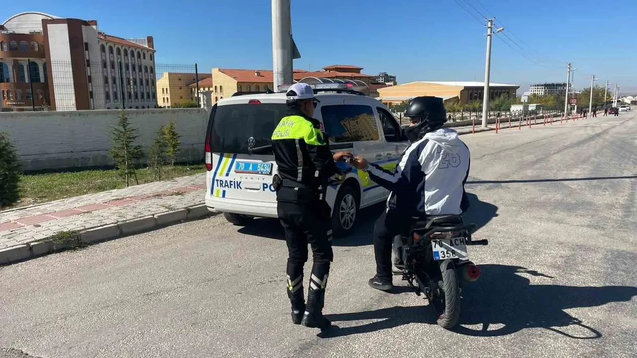 Karaman’da okul çevrelerinde denetimler sürüyor