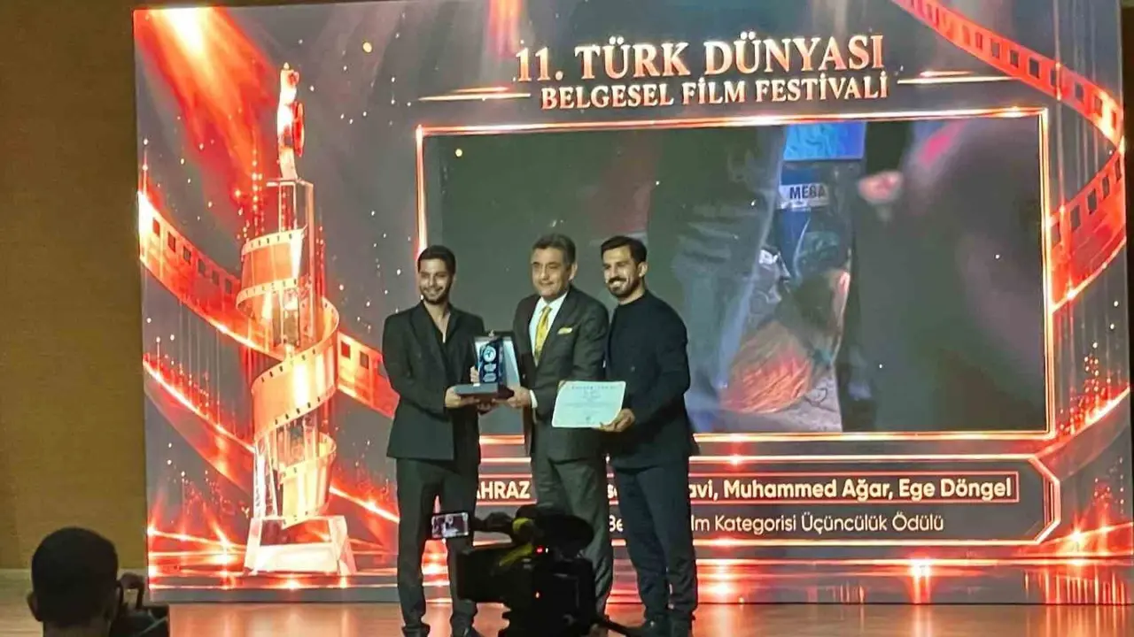 KBÜ öğrencilerinin "Ahraz" belgeseline Türk Dünyası Festivali’nde üçüncülük ödülü
