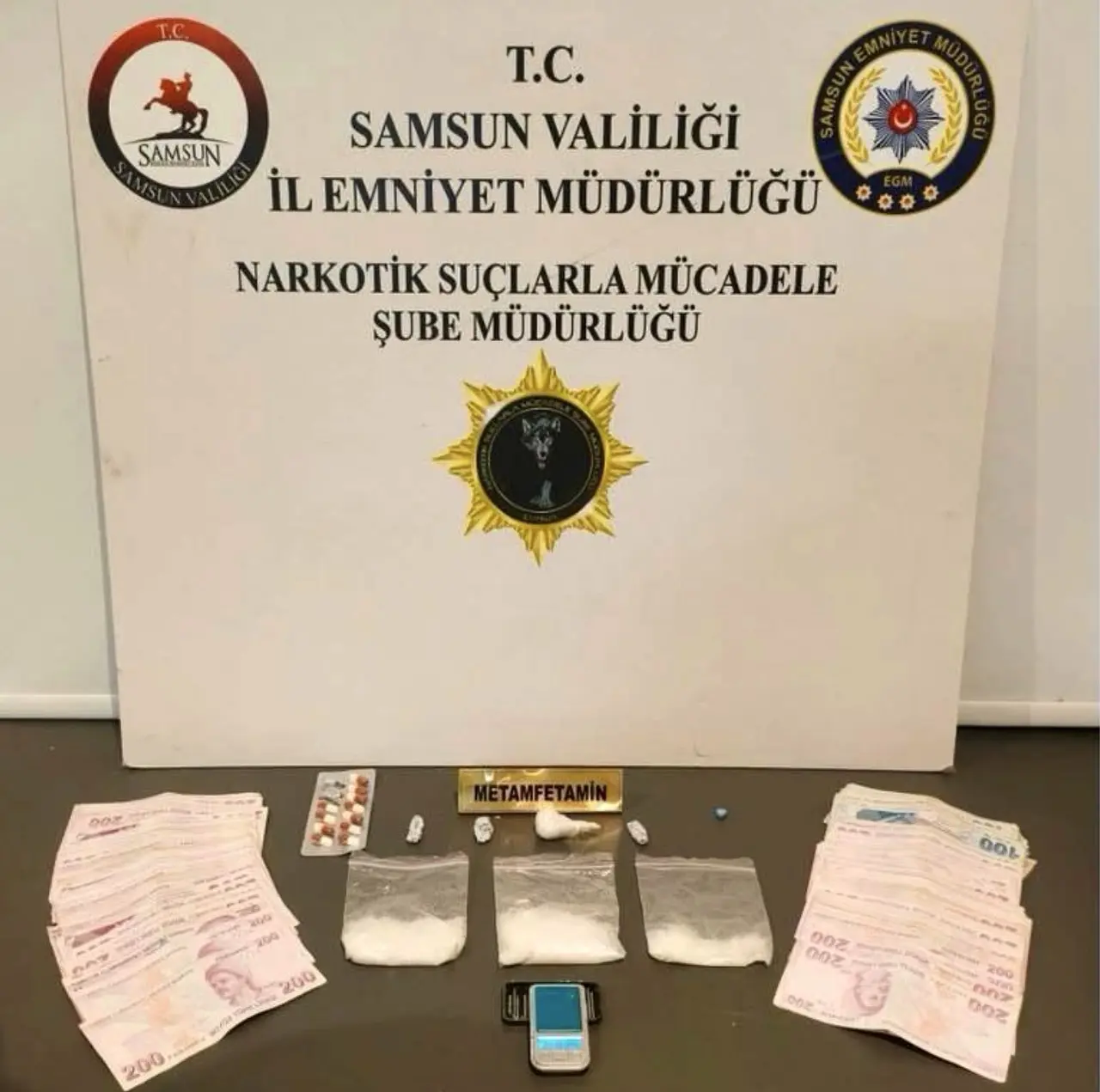 Samsun’da 7 bin 902 uyuşturucu hap ele geçirildi