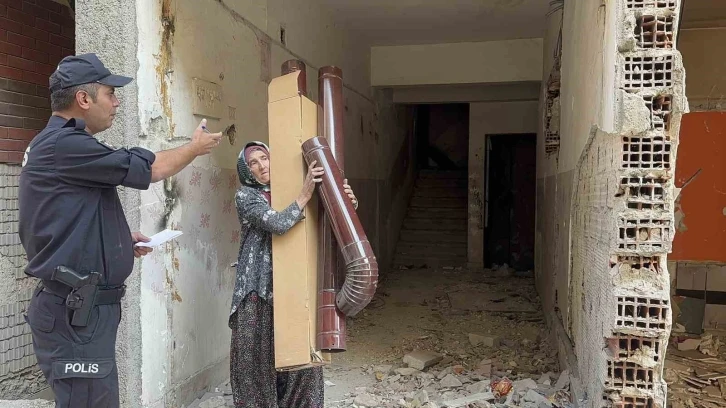 Ağır hasarlı binada ekipleri harekete ge&ccedil;iren anons: İntihar girişimi i&ccedil;in gittiler ger&ccedil;ek bambaşka &ccedil;ıktı
