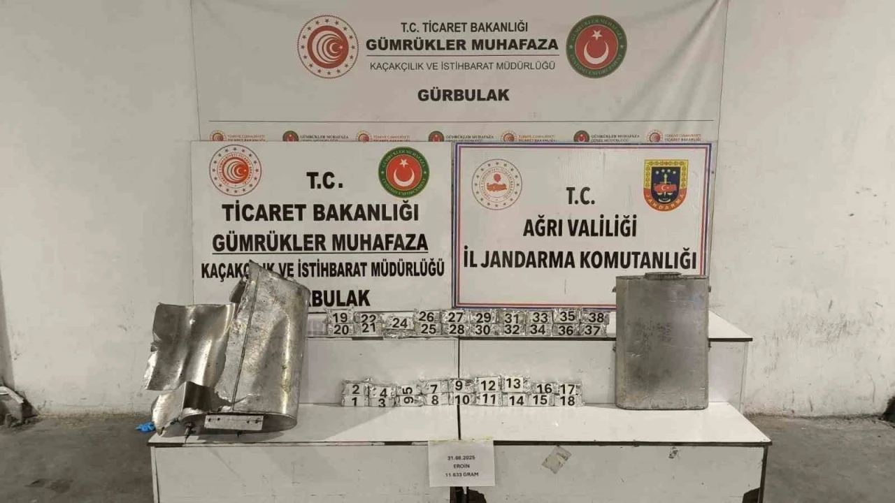 Ağrı’da tırın yakıt deposunda 11 kilo eroin ele geçirildi
