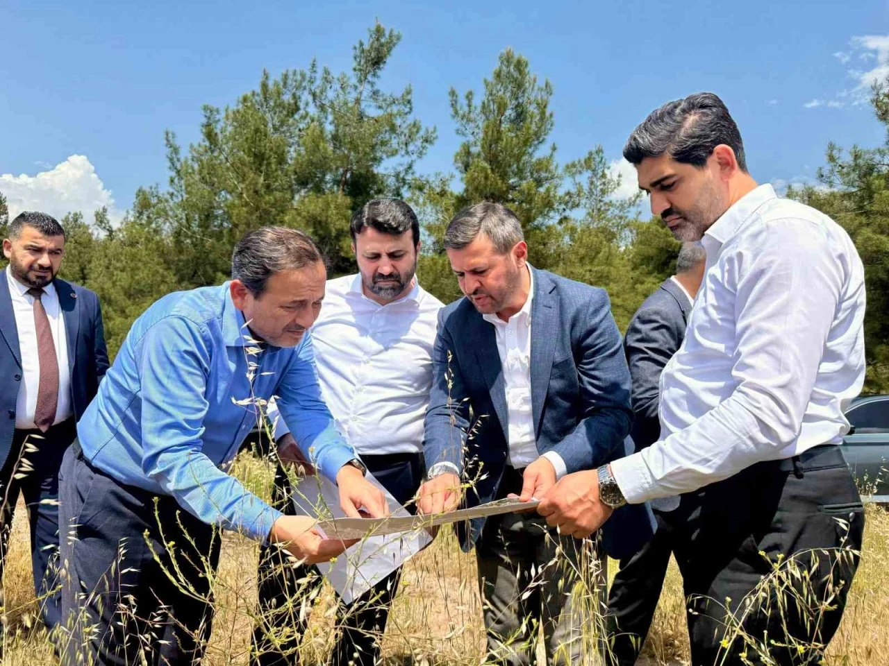 AK Parti heyeti’nden TCDD gar sahasının taşınacağı Kızılcaören bölgesinde inceleme

