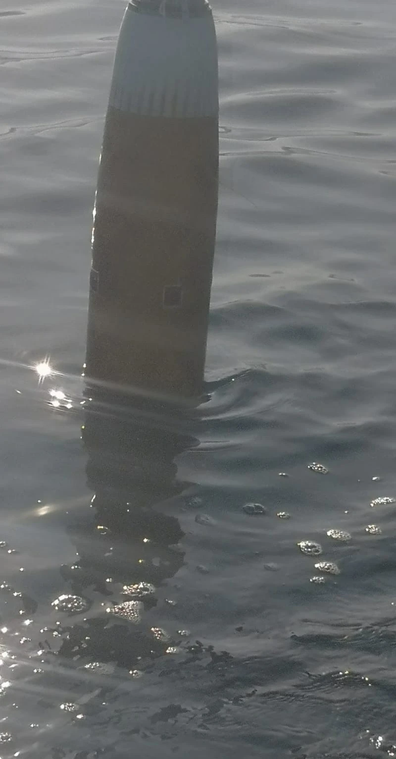 Akçakoca açıklarında balıkçılar füze motoru buldu
