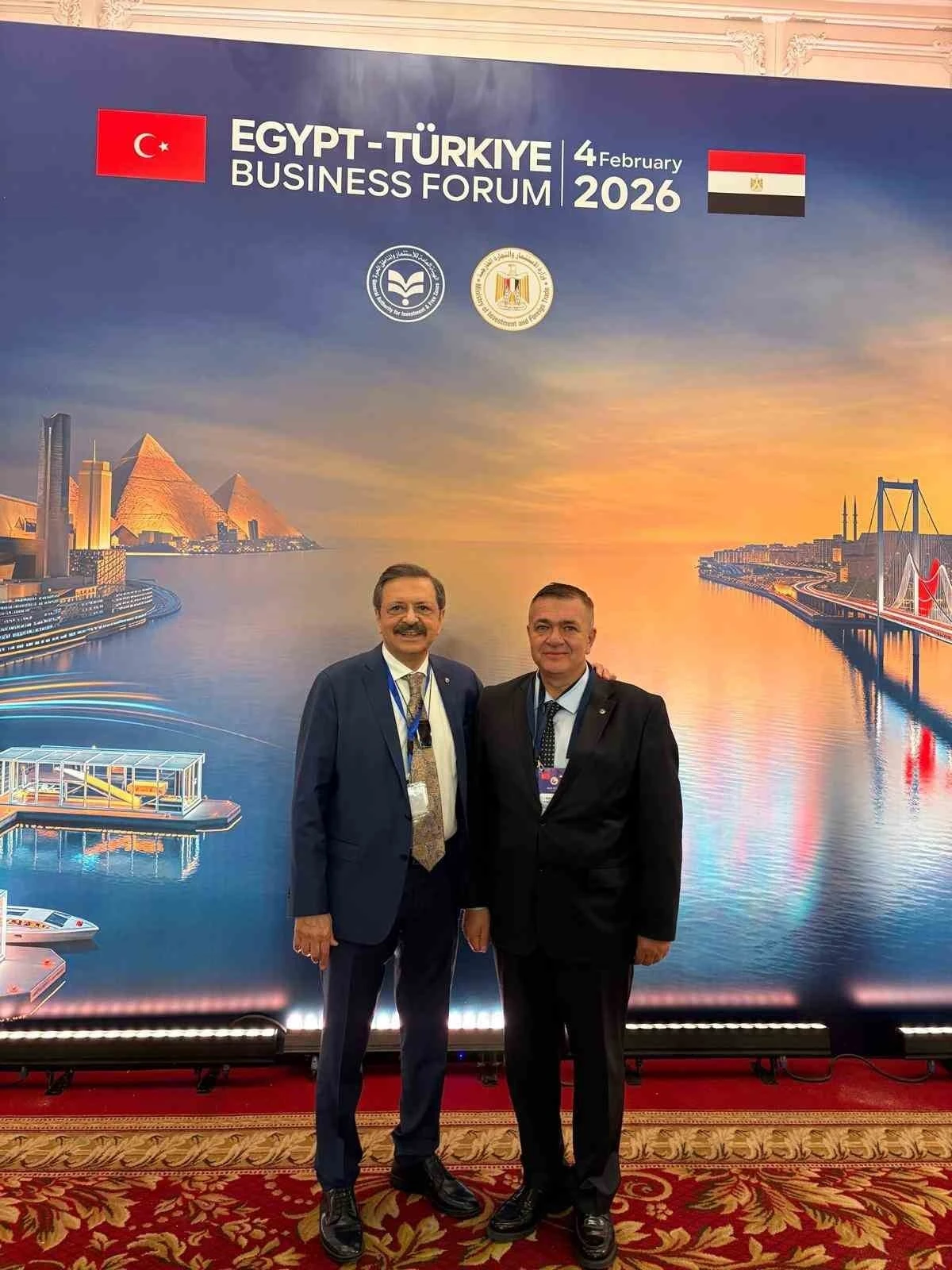Akıncı, Kahire&rsquo;de T&uuml;rkiye-Mısır İş Forumu&rsquo;na katıldı

