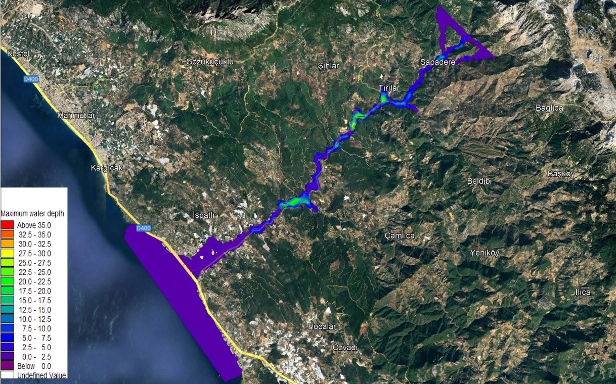 Alanya ve çevresindeki derelerde taşkın riskleri ölçüldü
