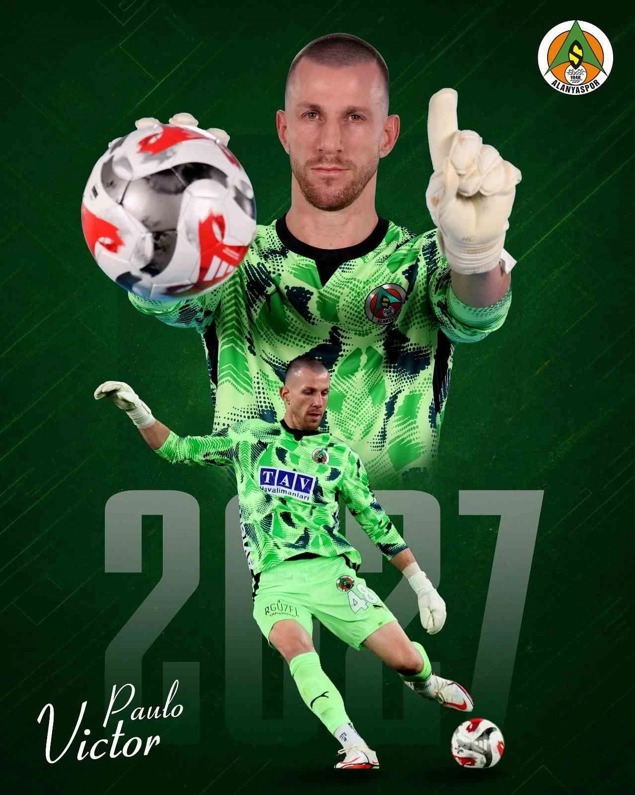 Alanyaspor&rsquo;da Paulo Victor&rsquo;un s&ouml;zleşmesi 1 yıl uzatıldı
