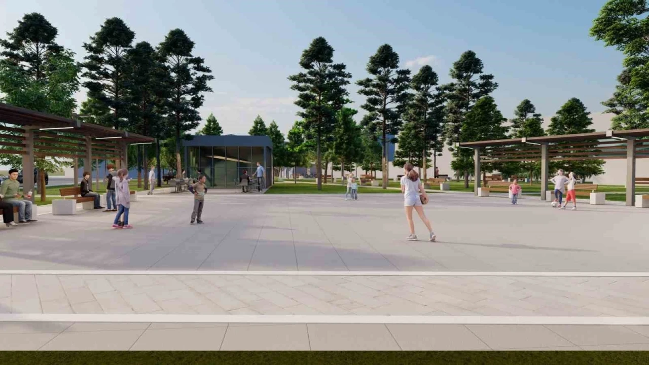 Alanyurt meydan d&uuml;zenlemesi i&ccedil;in &ccedil;alışmalar başladı
