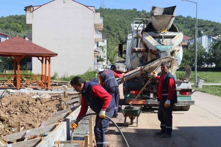 Alikahya’daki park ve oyun alanında sona doğru
